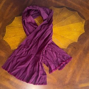 Elegant Burgundy Scarf